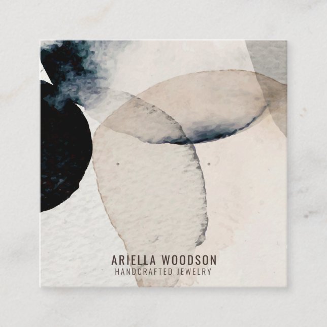 Abstrakt Shapes Juelry Visning Cards (Framsida)