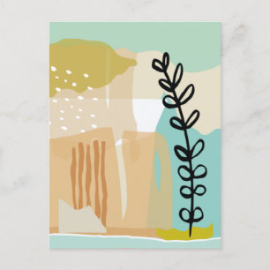 Abstrakt Shapes Summer #illustration #minimalist Vykort