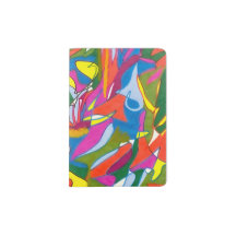 Abstrakt Sharpie Art Passport Holder