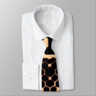 Abstrakt Shftone Black Biege Mönster Slips