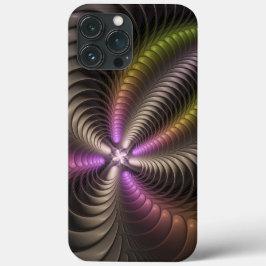 Abstrakt Shiny Trippy Color 3D Fractal Art