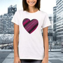 Abstrakt Shock rosa Mönster T-Shirt