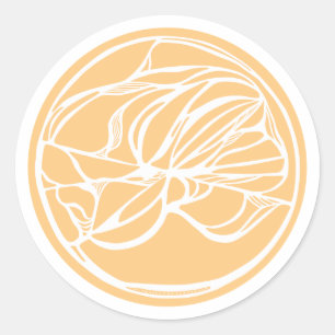 Abstrakt Sigil Sticker Runt Klistermärke