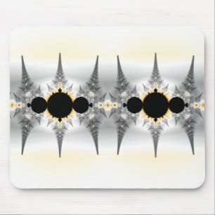 Abstrakt Silver Fractal Art Musmatta
