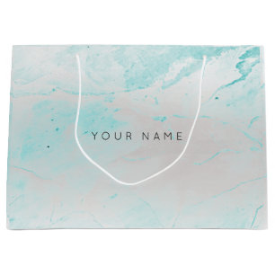 Abstrakt Silver marmor, metalliskt Aqua