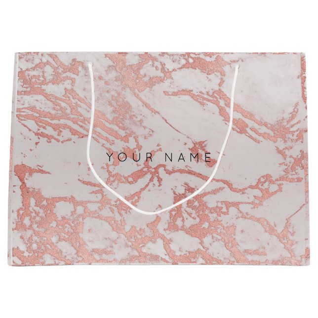 Abstrakt Silver  marmormetallisk koppar Ro (Framsidan)