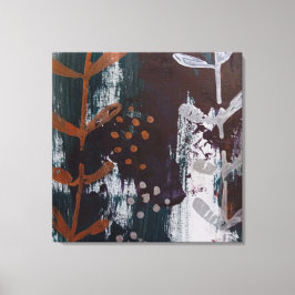 Abstrakt Silver och kopparkonst på bakgrunden Canvastryck