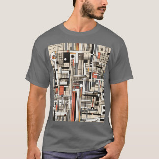 Abstrakt Sity 4 T Shirt