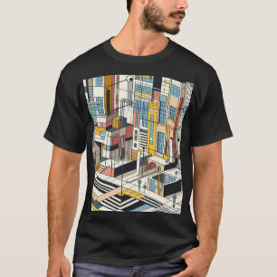 Abstrakt Sity 5 T Shirt