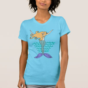 Abstrakt Sjöjungfru konst till Bära T Shirt