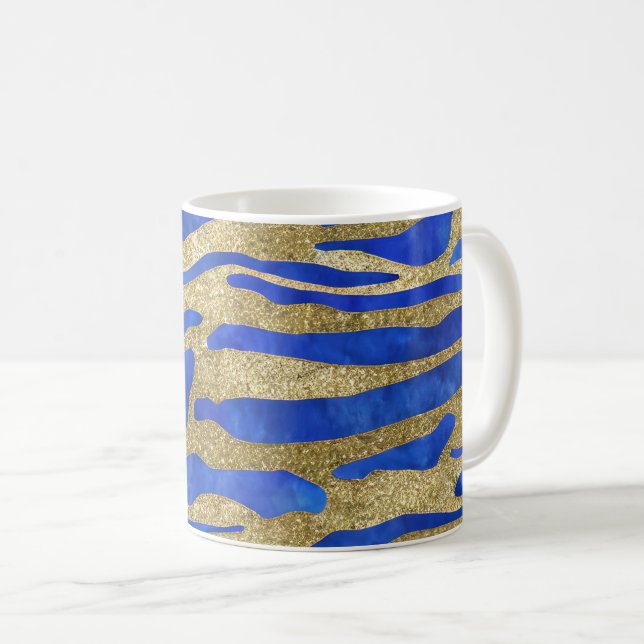 Abstrakt Sjölandskap Brutna Vågor 04 Kaffemugg (Framsida höger)