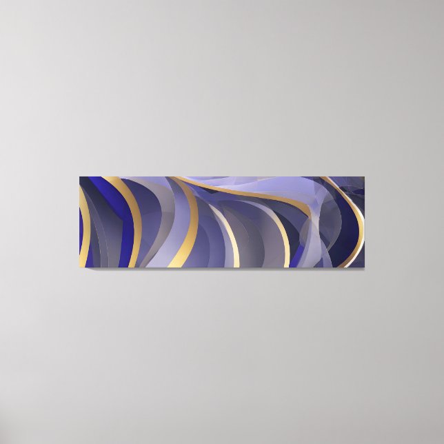 Abstrakt Sjölandskap Fractured Vinkar 07 Canvastryck (Framsida)