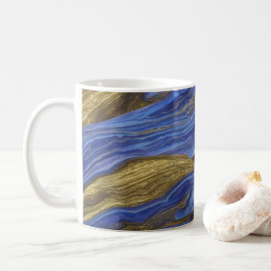 Abstrakt Sjölandskap Fractured Vinkar 14 Kaffemugg