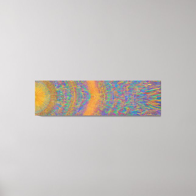 Abstrakt Sjölandskap Fractured Vinkar 27 Canvastryck (Framsida)