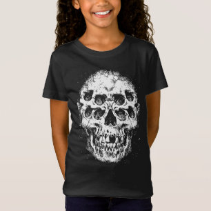 Abstrakt Skalle med Flera Ögon T Shirt