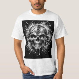 Abstrakt Skalle T Shirt