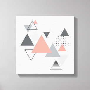 Abstrakt skandinavisk geometrisk design canvastryck