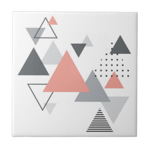 Abstrakt skandinavisk geometrisk design kakelplatta