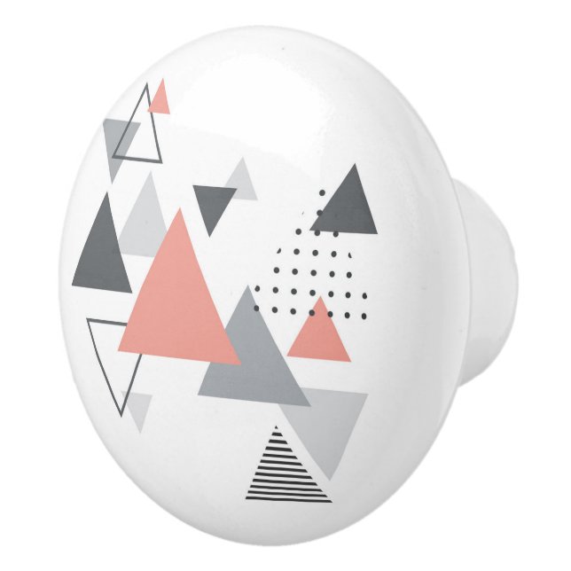 Abstrakt skandinavisk geometrisk design knopp (Höger)