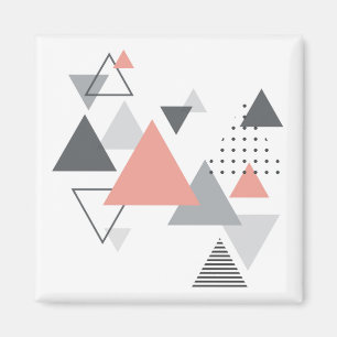 Abstrakt skandinavisk geometrisk design magnet