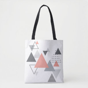 Abstrakt skandinavisk geometrisk design tygkasse