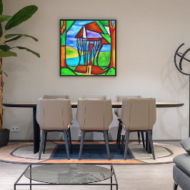 Abstrakt - Skåp i skogen Fototryck