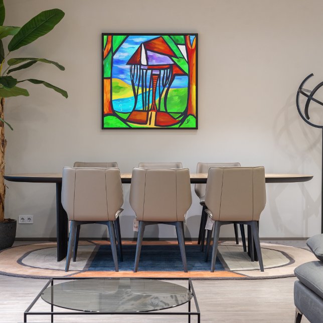 Abstrakt - Skåp i skogen Fototryck (Skapare uppladdad)