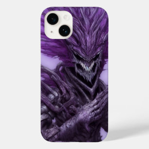 Abstrakt Skary Smiling Lila Demon