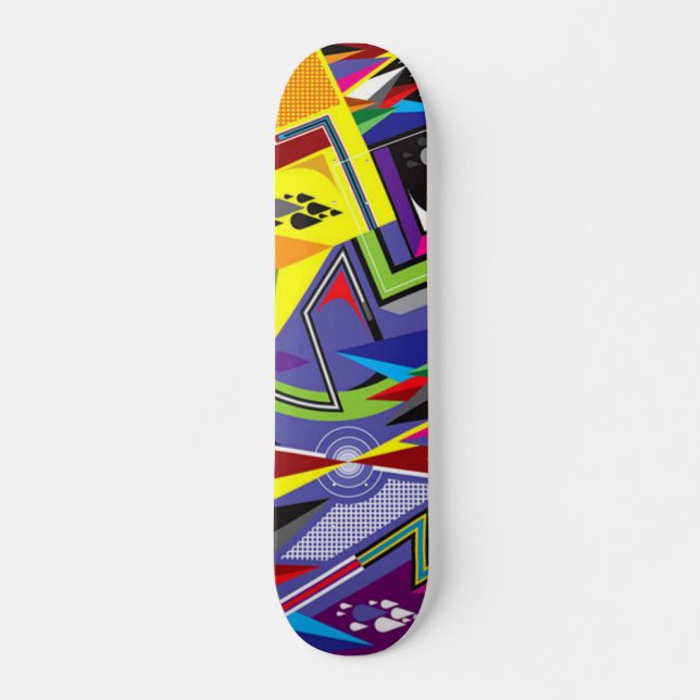 Abstrakt Skateboard Bräda 20 Cm (Framsida)