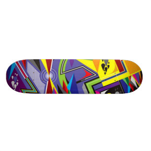 Abstrakt Skateboard Bräda 20 Cm