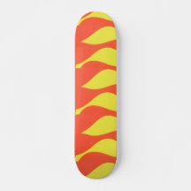 Abstrakt skateboarddäck med eld