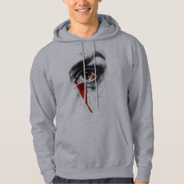 Abstrakt skiss ögon hoodie