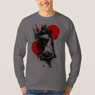 Abstrakt skiss Timglas Långärmad T Shirt