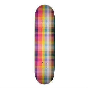 Abstrakt skotsk pläd mini skateboard bräda 18,7 cm