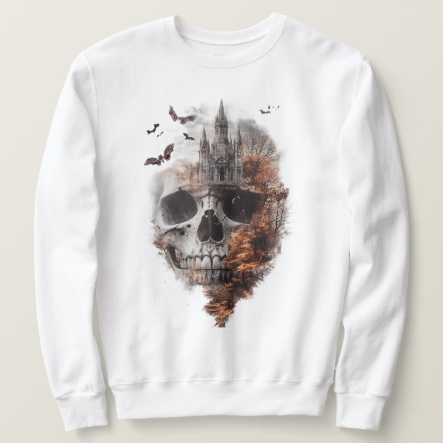 Abstrakt Skull Art Sweatshirt (Design framsida)