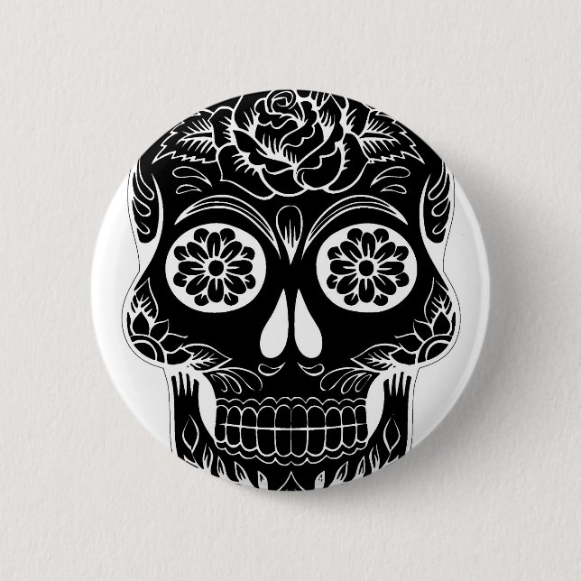 Abstrakt Skull Knapp (Framsida)