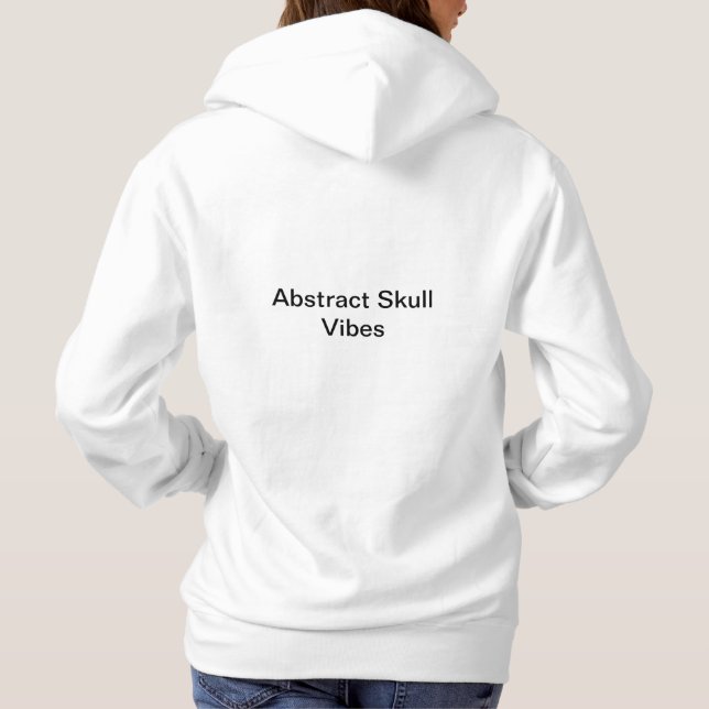 Abstrakt Skull Vibes Hoody Design av Li Tech T Shirt (Baksida)