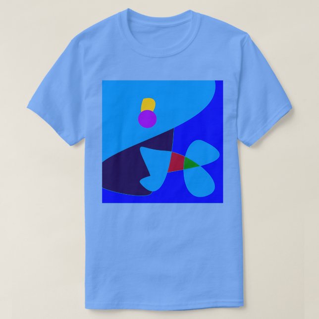 Abstrakt Slappna av 30 Aquarium T Shirt (Design framsida)
