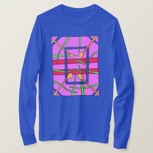 Abstrakt slitkonst -  t shirt (Design framsida)
