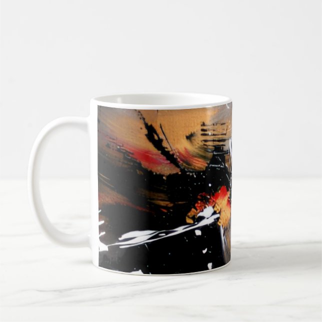 Abstrakt Smält Natt Kaffemugg (Vänster)