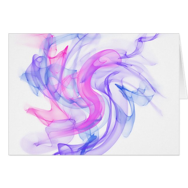 Abstrakt Smoke på Vatten Hälsningskort (Framsidan Horizontal)