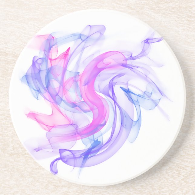 Abstrakt Smoke på Vatten Underlägg (Framsidan)