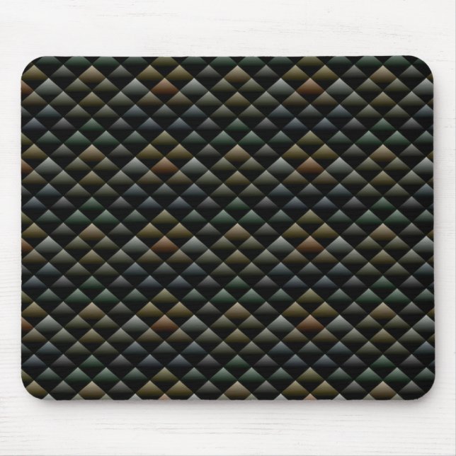 Abstrakt Snakeskin Mönster Musmatta (Framsidan)