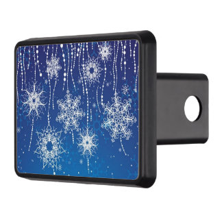 Abstrakt Snöflingor Skydd För Dragkrok