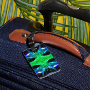 Abstrakt Snowflake Luggage Tag Bagagebricka