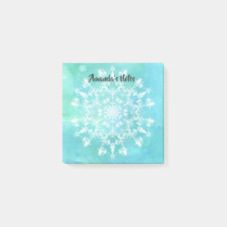 Abstrakt Snowflake Post-it Block