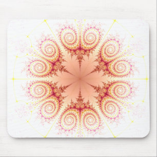 Abstrakt-snurra blomma Fractal design Musmatta