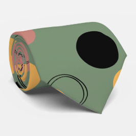 Abstrakt snyggt design grönt mönster manar slips