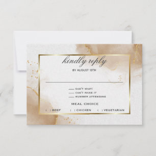 Abstrakt Soft Brown Guld Marcular OSA Kort