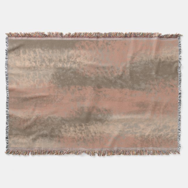 Abstrakt Soft Hues Brown  Beige Filt (Framsidan)